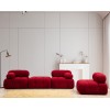 Corner Sofa Bubble Corner ( L1-O1-1R -Puf) - Red Red