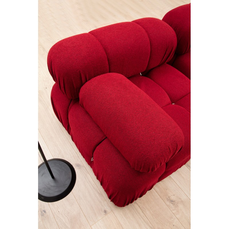 Corner Sofa Bubble Corner ( L1-O1-1R -Puf) - Red Red