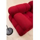 Corner Sofa Bubble Corner ( L1-O1-1R -Puf) - Red Red
