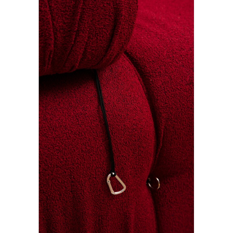 Corner Sofa Bubble Corner ( L1-O1-1R -Puf) - Red Red