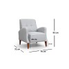Wing Chair Montana Armchair Grey