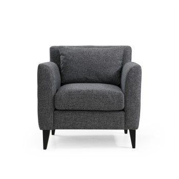 Wing Chair Nordic Armchair Dark Grey