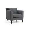 Wing Chair Nordic Armchair Dark Grey