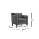 Wing Chair Nordic Armchair Dark Grey Wing Chair Nordic Armchair Dark Grey