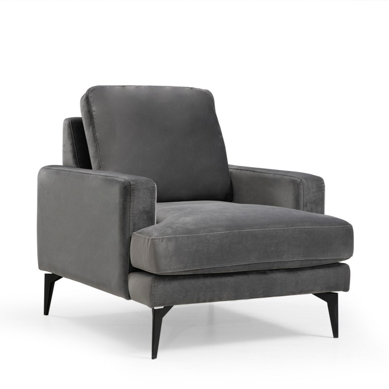 Atelier del Sofa Wing Chair Papira Armchair - Anthracite Anthracite