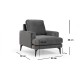 Wing Chair Papira Armchair - Anthracite Anthracite Atelier del Sofa Wing Chair Papira Armchair - Anthracite Anthracite