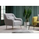 Wing Chair Sevilla Armchair - Grey Grey Atelier del Sofa Wing Chair Sevilla Armchair - Grey Grey