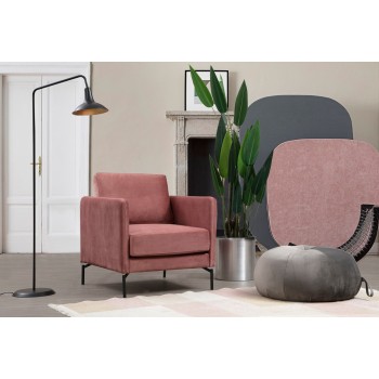 Wing Chair Sino Armchair Pink