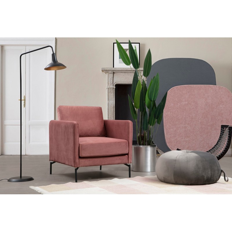 Wing Chair Sino Armchair Pink