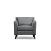 Wing Chair Nordic Armchair - Patterned Black
White