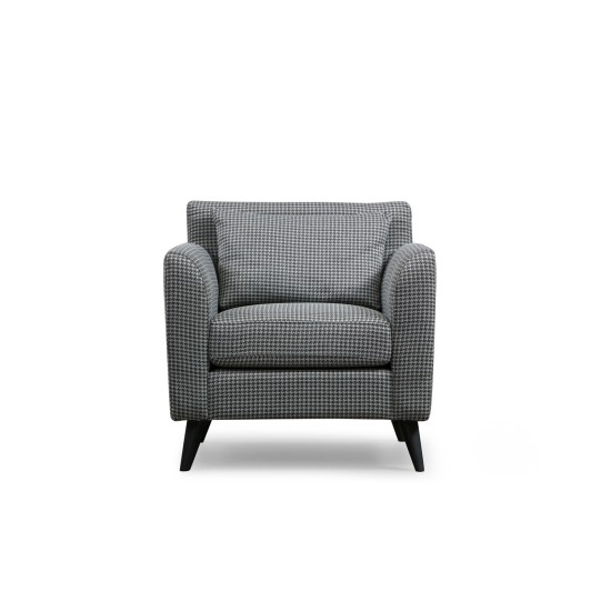 Wing Chair Nordic Armchair - Patterned Black
White Wing Chair Nordic Armchair - Patterned Black
White