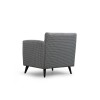 Wing Chair Nordic Armchair - Patterned Black
White