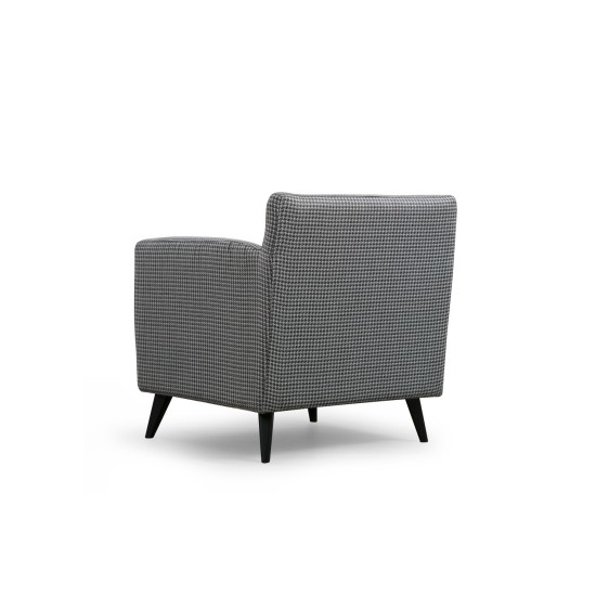 Wing Chair Nordic Armchair - Patterned Black
White Wing Chair Nordic Armchair - Patterned Black
White