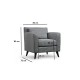 Wing Chair Nordic Armchair - Patterned Black
White Wing Chair Nordic Armchair - Patterned Black
White