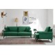 Wing Chair Papira Armchair Green Atelier del Sofa Wing Chair Papira Armchair Green