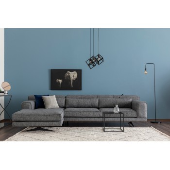 Corner Sofa Jivago Corner Left (Chl-2R) - Grey Grey
