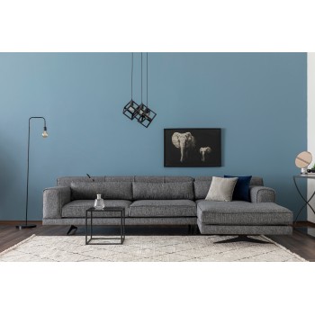 Corner Sofa Jivago Corner Right (L2-Chl) - Grey Grey