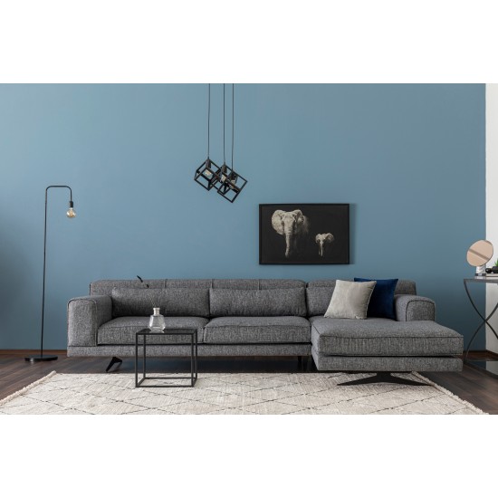 Corner Sofa Jivago Corner Right (L2-Chl) - Grey Grey Corner Sofa Jivago Corner Right (L2-Chl) - Grey Grey