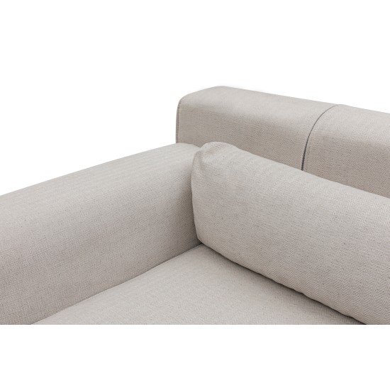 Corner Sofa Jivago Corner Left (Chl-2R) - Beige Beige Corner Sofa Jivago Corner Left (Chl-2R) - Beige Beige