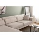 Corner Sofa Jivago Corner Left (Chl-2R) - Beige Beige Corner Sofa Jivago Corner Left (Chl-2R) - Beige Beige