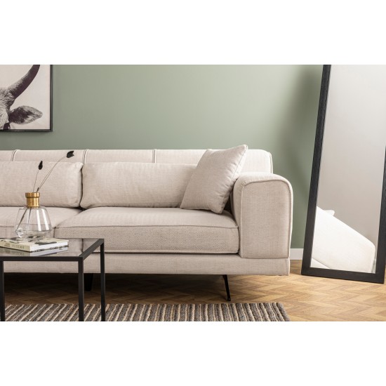 Corner Sofa Jivago Corner Left (Chl-2R) - Beige Beige Corner Sofa Jivago Corner Left (Chl-2R) - Beige Beige