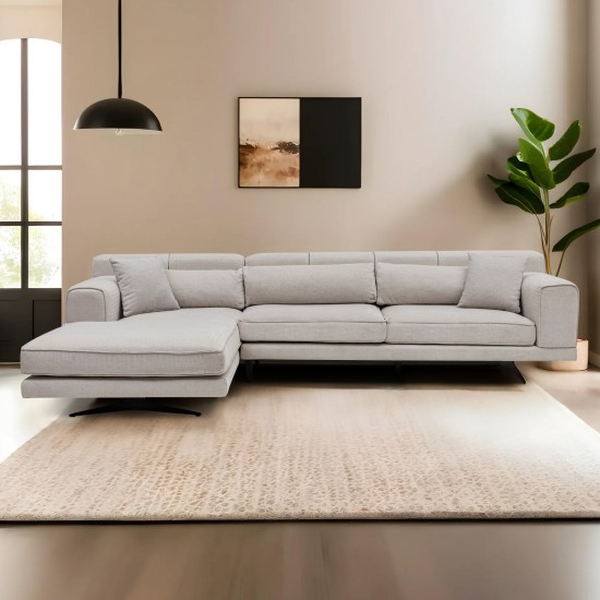 Corner Sofa Jivago Corner Left (Chl-2R) - Beige Beige Corner Sofa Jivago Corner Left (Chl-2R) - Beige Beige