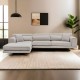 Corner Sofa Jivago Corner Left (Chl-2R) - Beige Beige Corner Sofa Jivago Corner Left (Chl-2R) - Beige Beige
