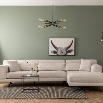 Corner Sofa Jivago Corner Right (L2-Chl) - Beige Beige