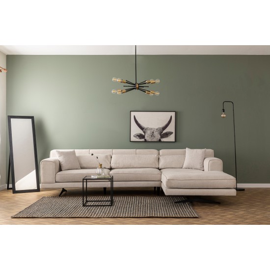 Corner Sofa Jivago Corner Right (L2-Chl) - Beige Beige Corner Sofa Jivago Corner Right (L2-Chl) - Beige Beige