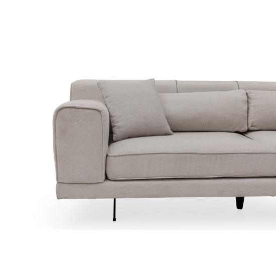 Corner Sofa Jivago Corner Right (L2-Chl) - Beige Beige Corner Sofa Jivago Corner Right (L2-Chl) - Beige Beige