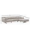 Corner Sofa Jivago Corner Right (L2-Chl) - Beige Beige