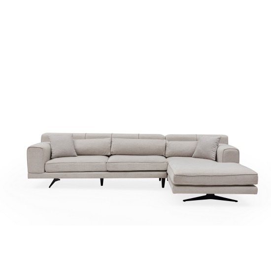 Corner Sofa Jivago Corner Right (L2-Chl) - Beige Beige Corner Sofa Jivago Corner Right (L2-Chl) - Beige Beige