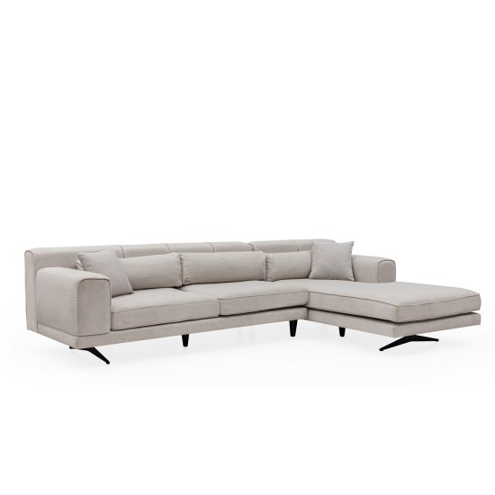 Corner Sofa Jivago Corner Right (L2-Chl) - Beige Beige Corner Sofa Jivago Corner Right (L2-Chl) - Beige Beige