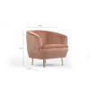 Wing Chair Piccoli (Bony) Pink