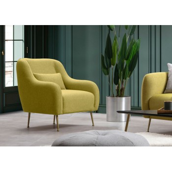 Wing Chair Sevilla Armchair - Yellow Yellow