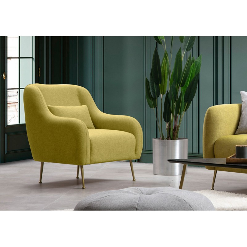 Wing Chair Sevilla Armchair - Yellow Yellow