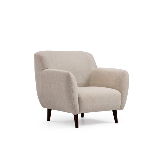 Wing Chair Enna - Beige Beige Atelier del Sofa Wing Chair Enna - Beige Beige