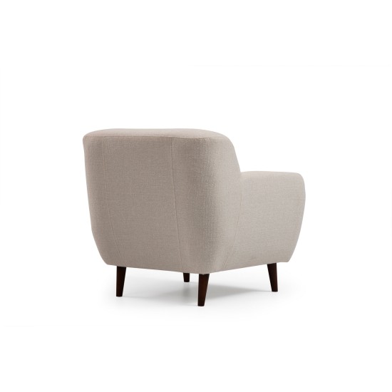 Wing Chair Enna - Beige Beige Atelier del Sofa Wing Chair Enna - Beige Beige