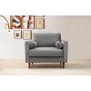 Wing Chair Rome - Light Grey Light Grey