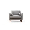 Wing Chair Rome - Light Grey Light Grey