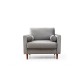 Wing Chair Rome - Light Grey Light Grey Wing Chair Rome - Light Grey Light Grey