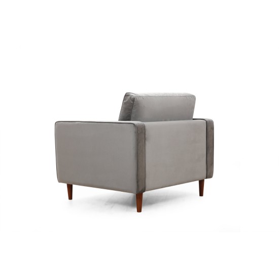 Wing Chair Rome - Light Grey Light Grey Wing Chair Rome - Light Grey Light Grey