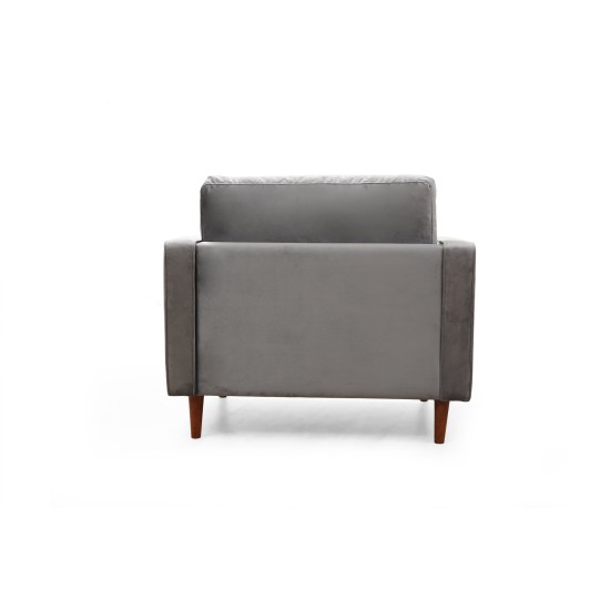 Wing Chair Rome - Light Grey Light Grey Wing Chair Rome - Light Grey Light Grey