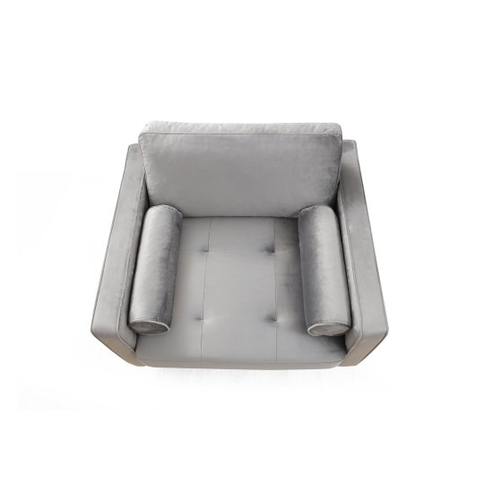 Wing Chair Rome - Light Grey Light Grey Wing Chair Rome - Light Grey Light Grey