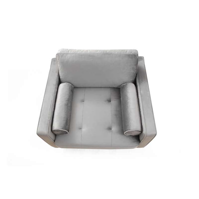 Wing Chair Rome - Light Grey Light Grey