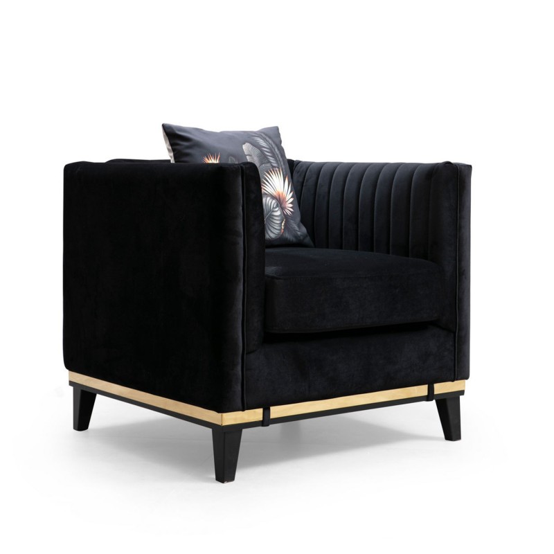 Πολυθρόνα Bellino 83x85x75εκ  - Black