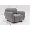 Wing Chair Eddy - Light Grey Light Grey