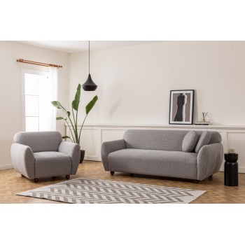 Wing Chair Eddy - Light Grey Light Grey