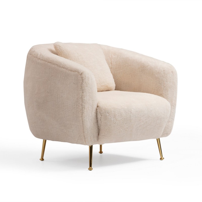 Wing Chair Istiridye - Beige Beige