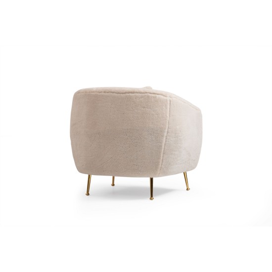 Wing Chair Istiridye - Beige Beige